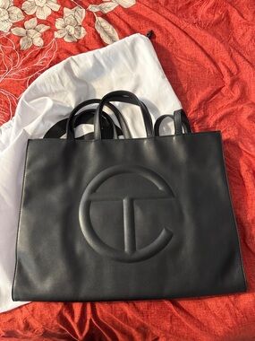 TELFAR Large Shopping Bag Black